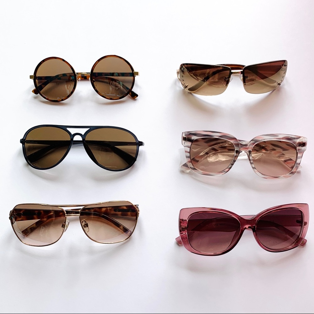 6 pairs of Women’s Sunglasses Nine West Foster Grant Loft